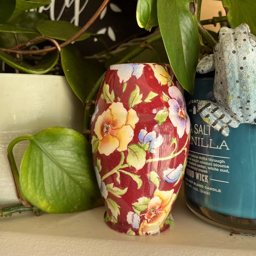 ROYAL WINTON GRIMWADES 'JUNE FESTIVAL' PORCELAIN BUD VASE